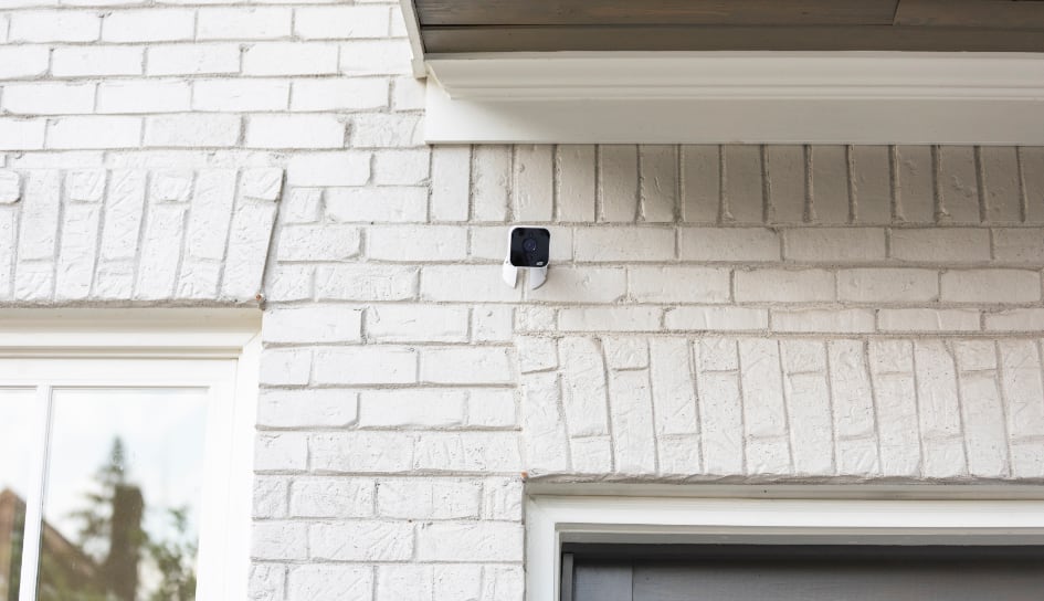 ADT outdoor camera on a Columbia home